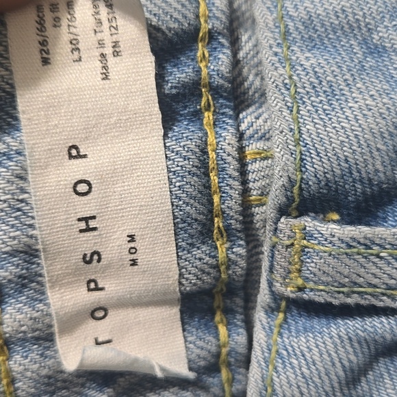 Topshop Light Blue Buckle Skinny Jeans - Picture 4 of 4